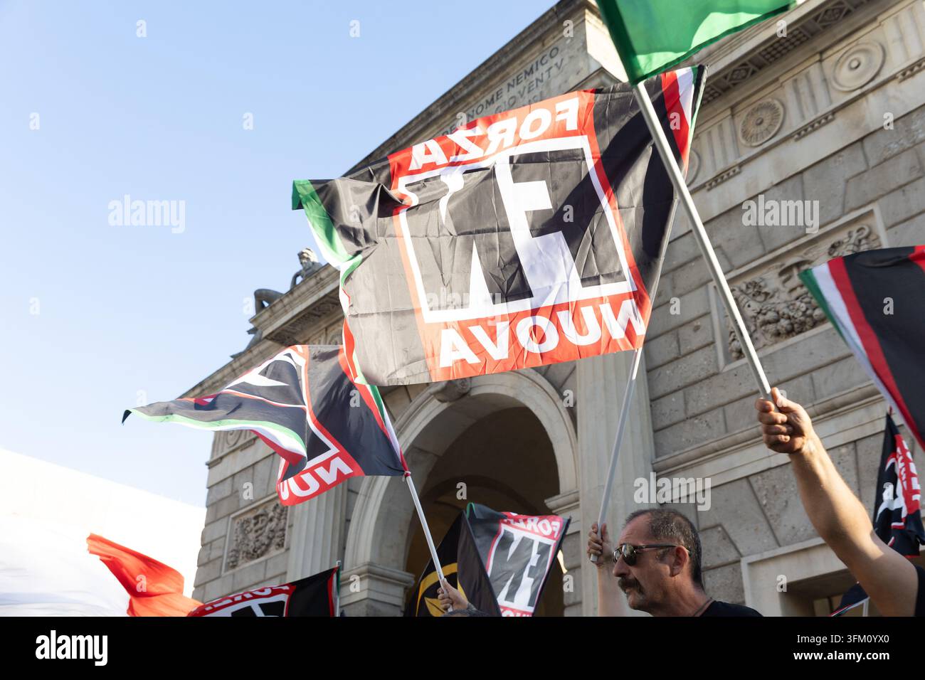 IPA89002019 - Milan, September 26, 2026, Piazza 25 Aprile: Forza Nuova ...