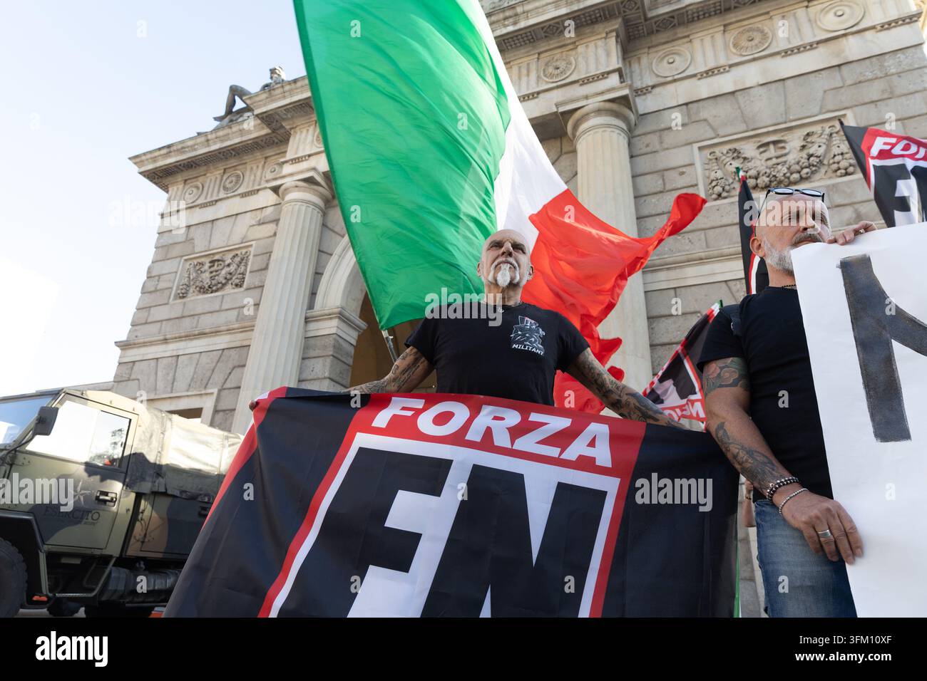 IPA89002004 - Milan, September 26, 2026, Piazza 25 Aprile, Forza Nuova ...