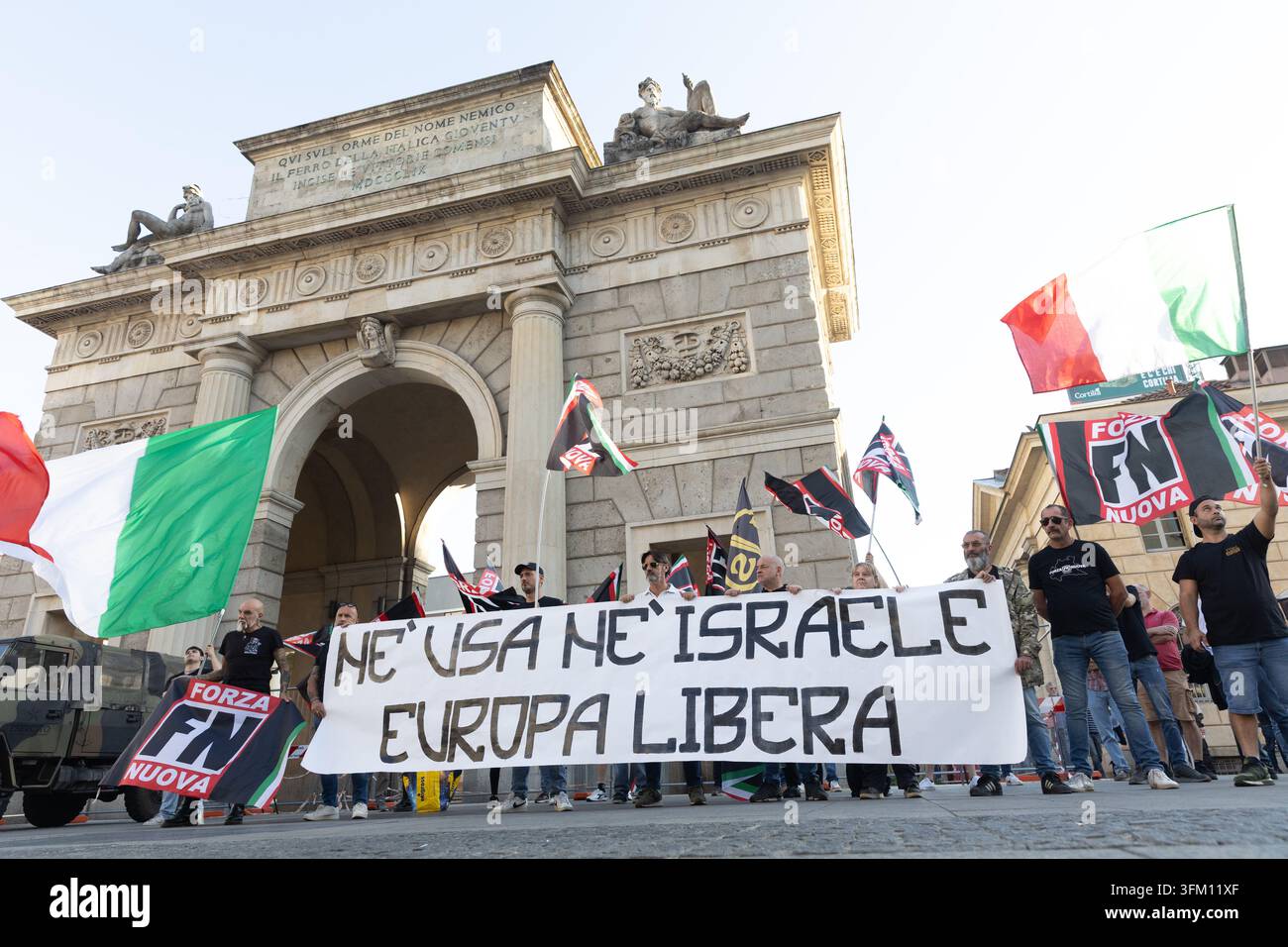 IPA89001961 - Milan, September 26, 2026, Piazza 25 Aprile, Forza Nuova ...