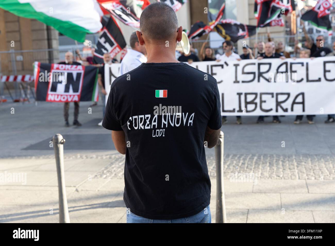 IPA89001935 - Milan, September 26, 2026, Piazza 25 Aprile, Forza Nuova ...