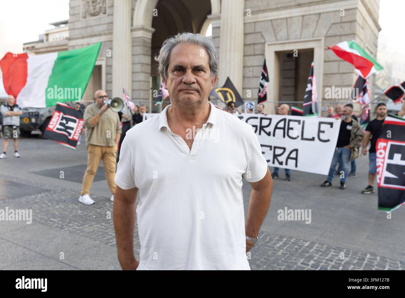 IPA89001937 - Milan, September 26, 2026, Piazza 25 Aprile: Forza Nuova ...