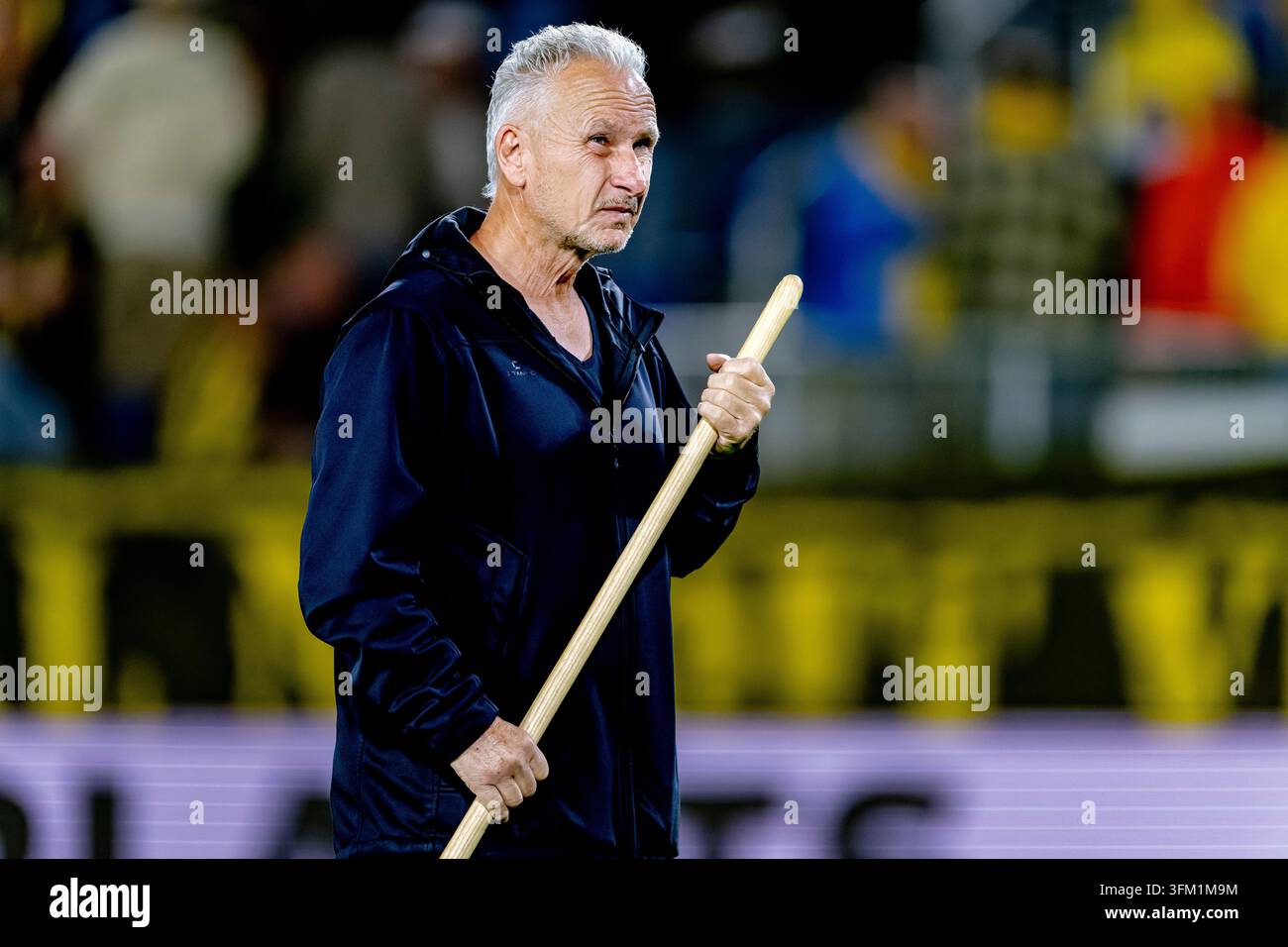 BREDA - NAC's head groundsman during the Keuken Kampioen Divisie match ...