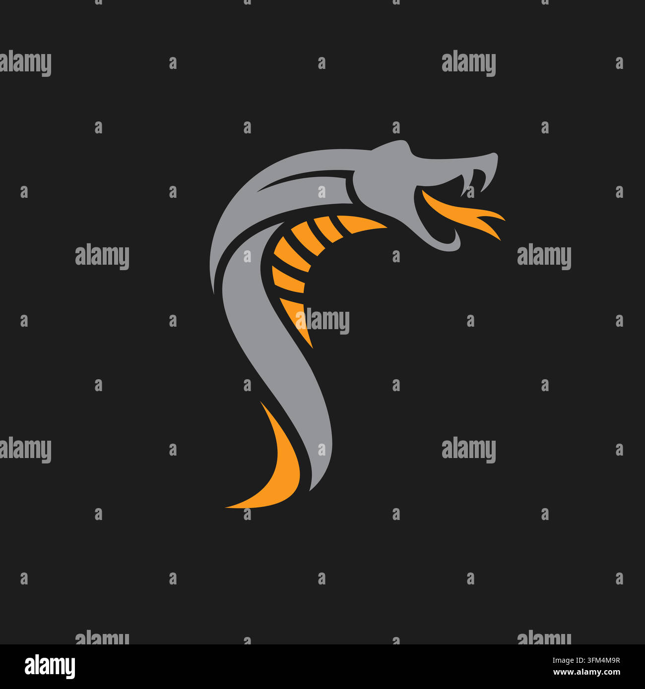 snake icon vector illustration concept design template web Stock Vector