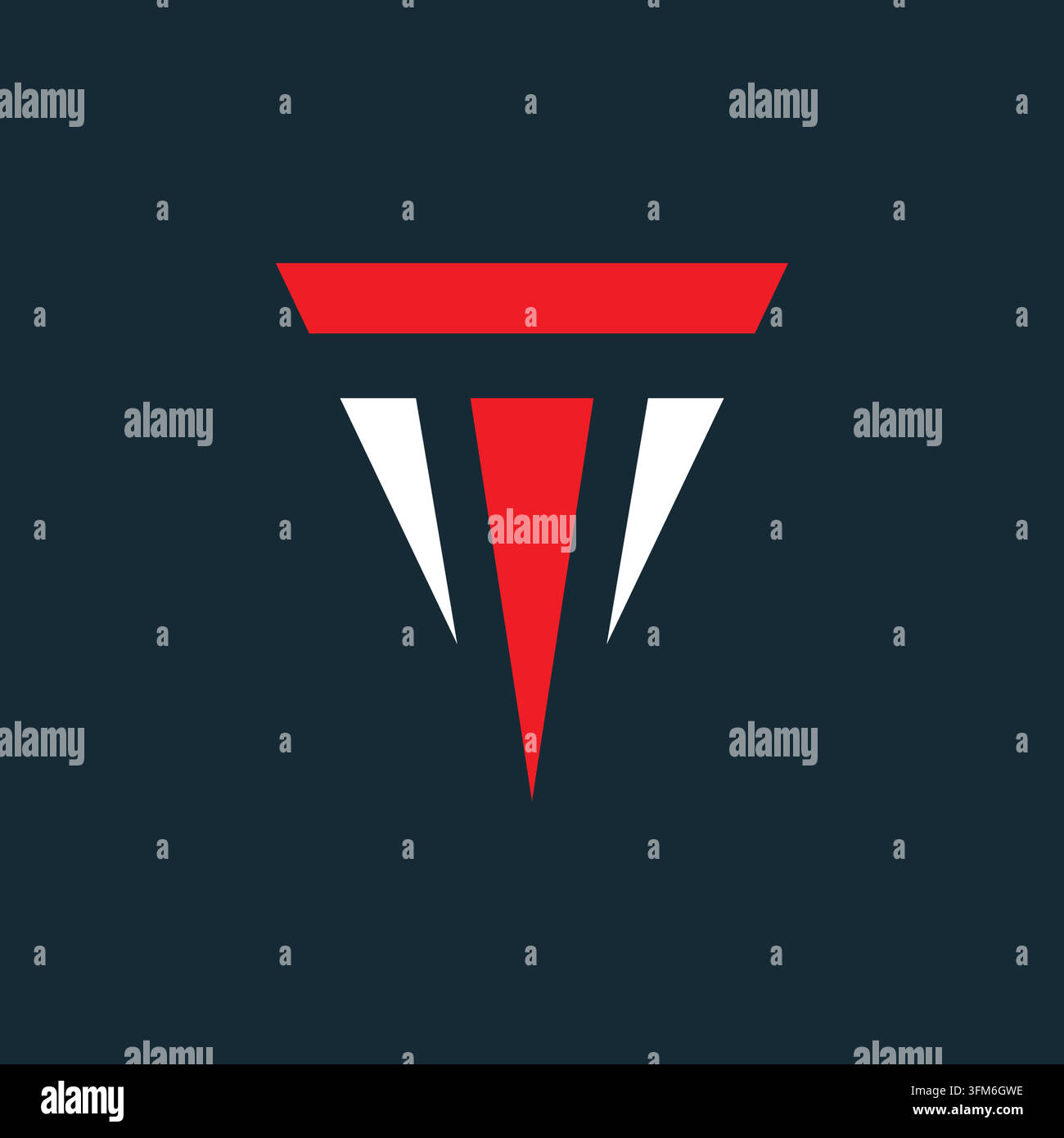 TM letter triangle logo icon vector concept design template web Stock Vector