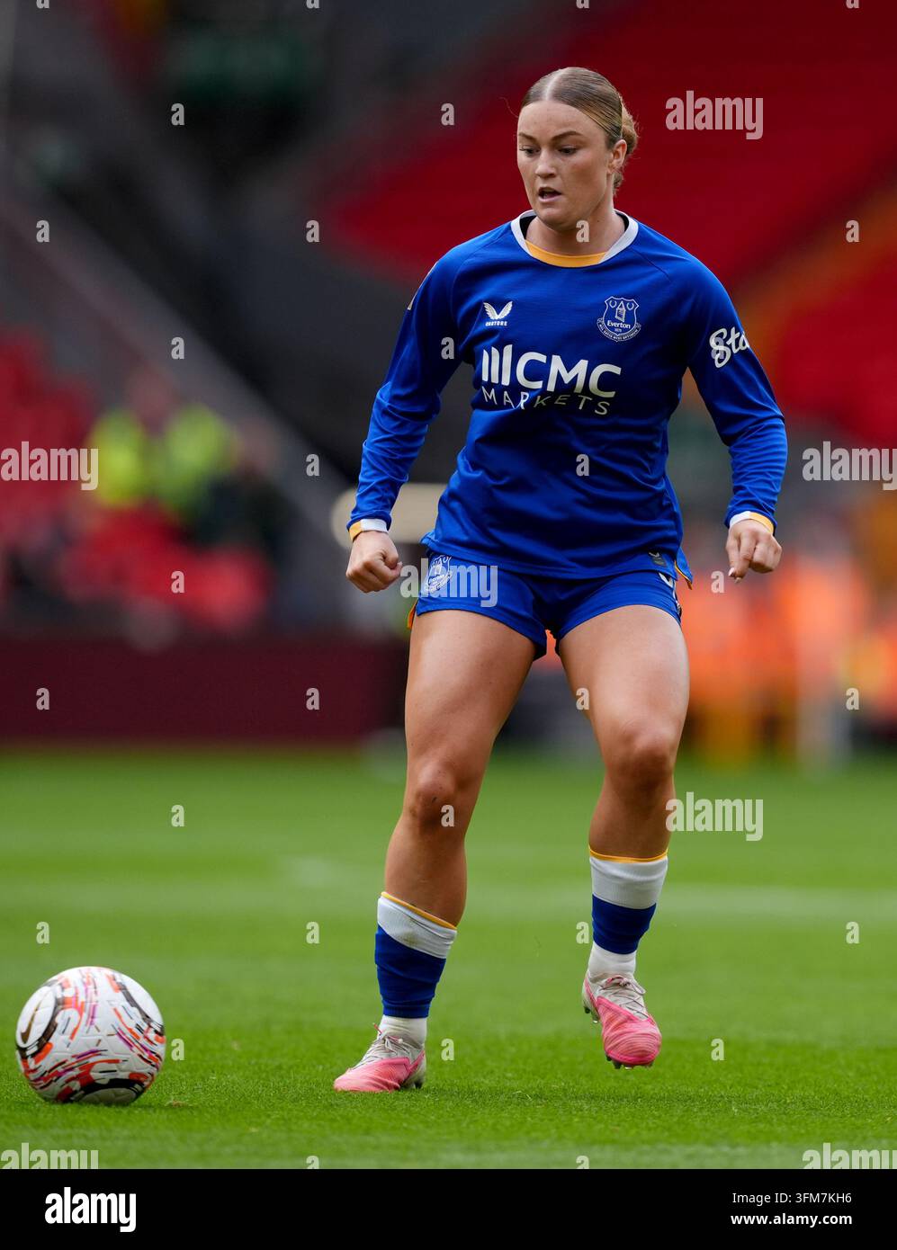 Everton's Ruby Mace during the Barclays Women's Super League at Anfield ...