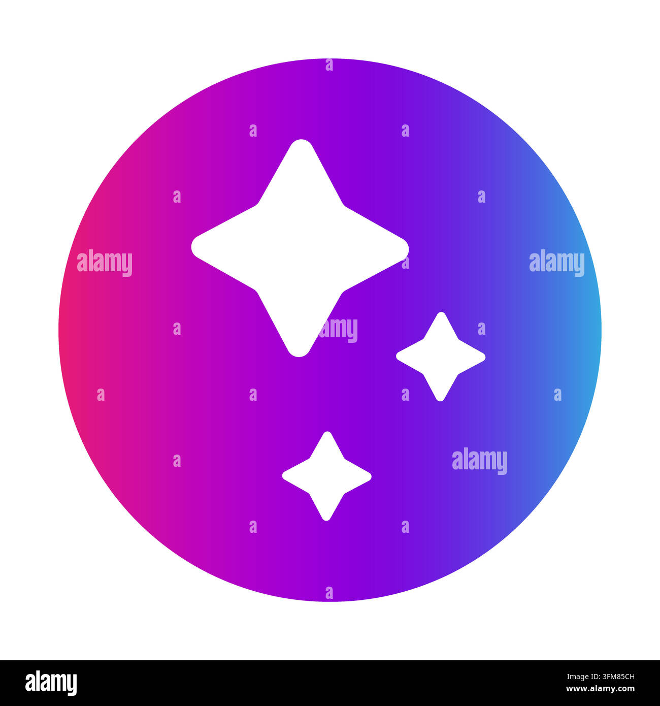 Sparkle star app icon background with colorful vector gradient. eps 10. Stock Vector