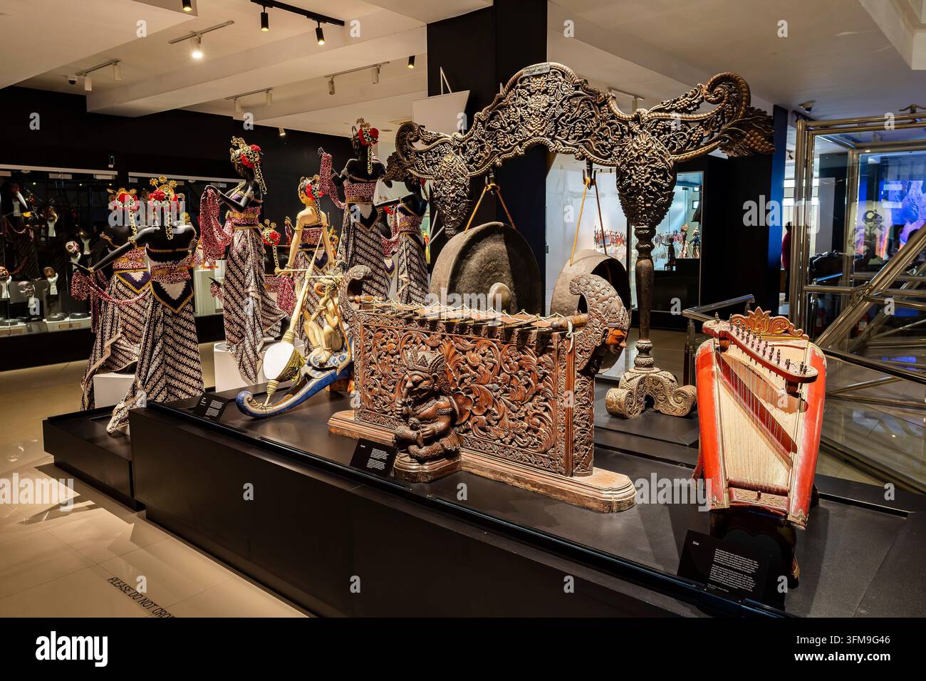 Ausstellung, Ausstellungsraum, Museum Sonobudoyo, Yogyakarta, Java ...