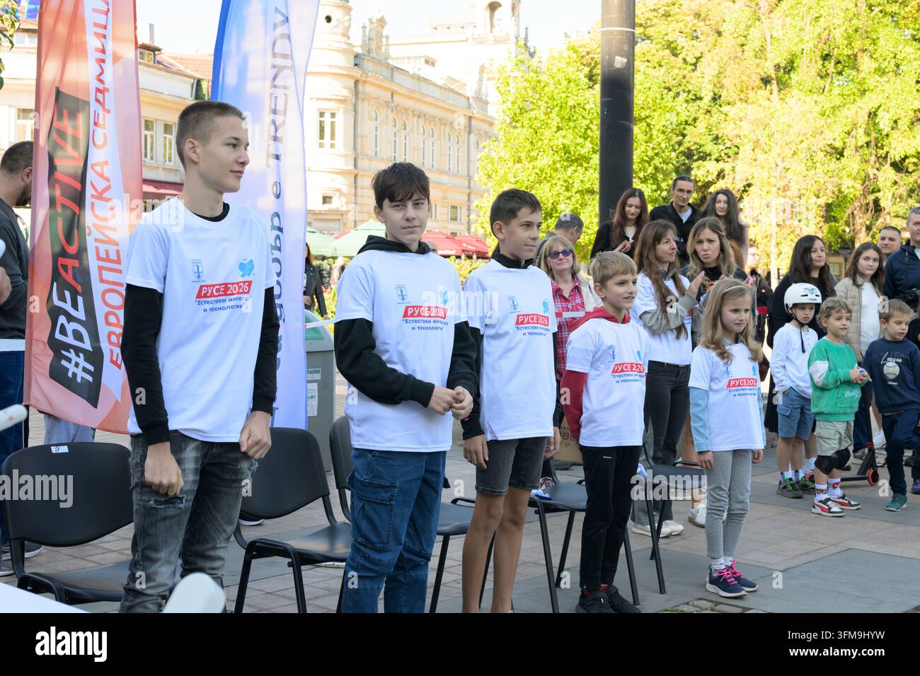 Ruse, Bulgaria - September 27, 2026: Five Chess Club Pristis members ...