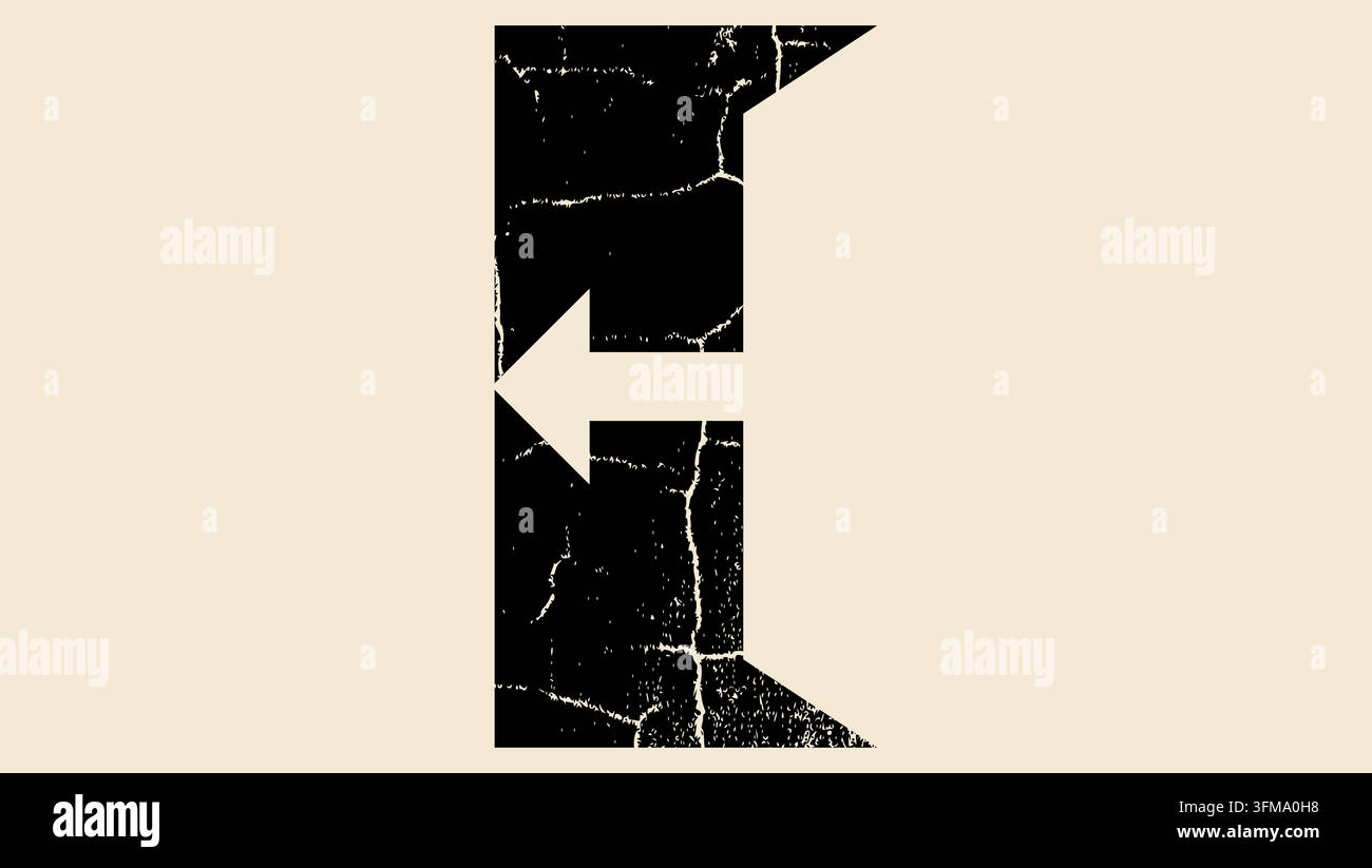 logout symbol, black vector silhouette Stock Vector