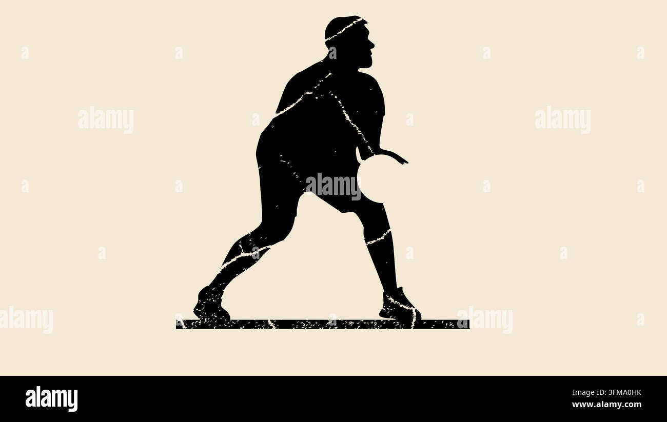 man play basketball, black vector silhouette Stock Vector