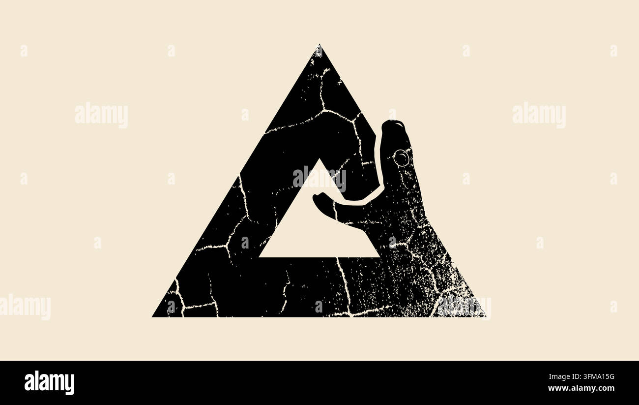 Snake devouring itself, black isolated vector silhouette Stock Vector