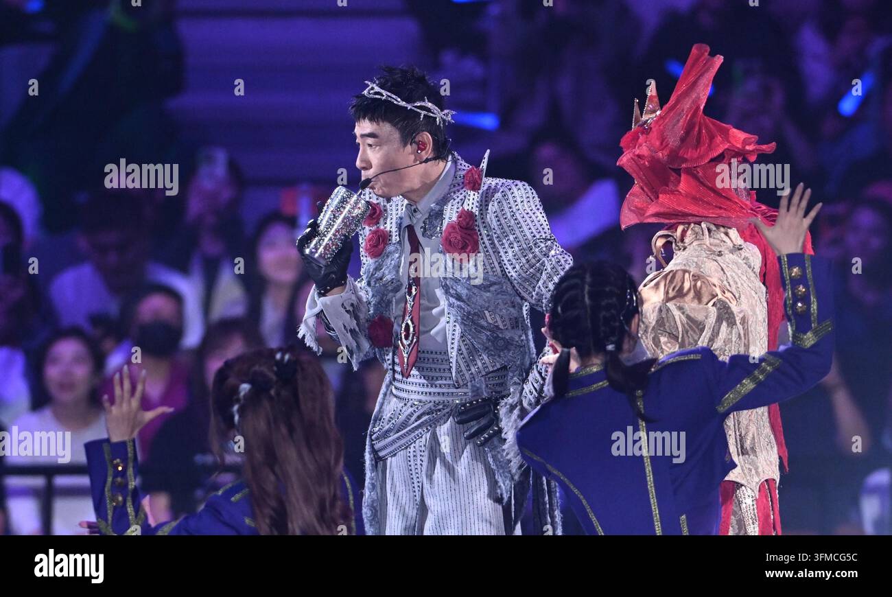 Hong Kong singer Jordan Chan performed at the 'BIG MAN Â· A Man' tour ...