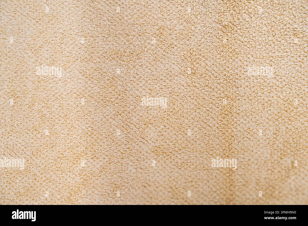 High resolution beige suede fabric texture background featuring a soft microfiber material surface, ideal for interior design projects, furniture upho Stock Photo