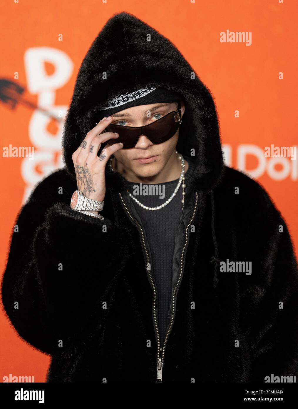 US rapper Nettspend arrives on the red carpet premiere of Digger at the ...