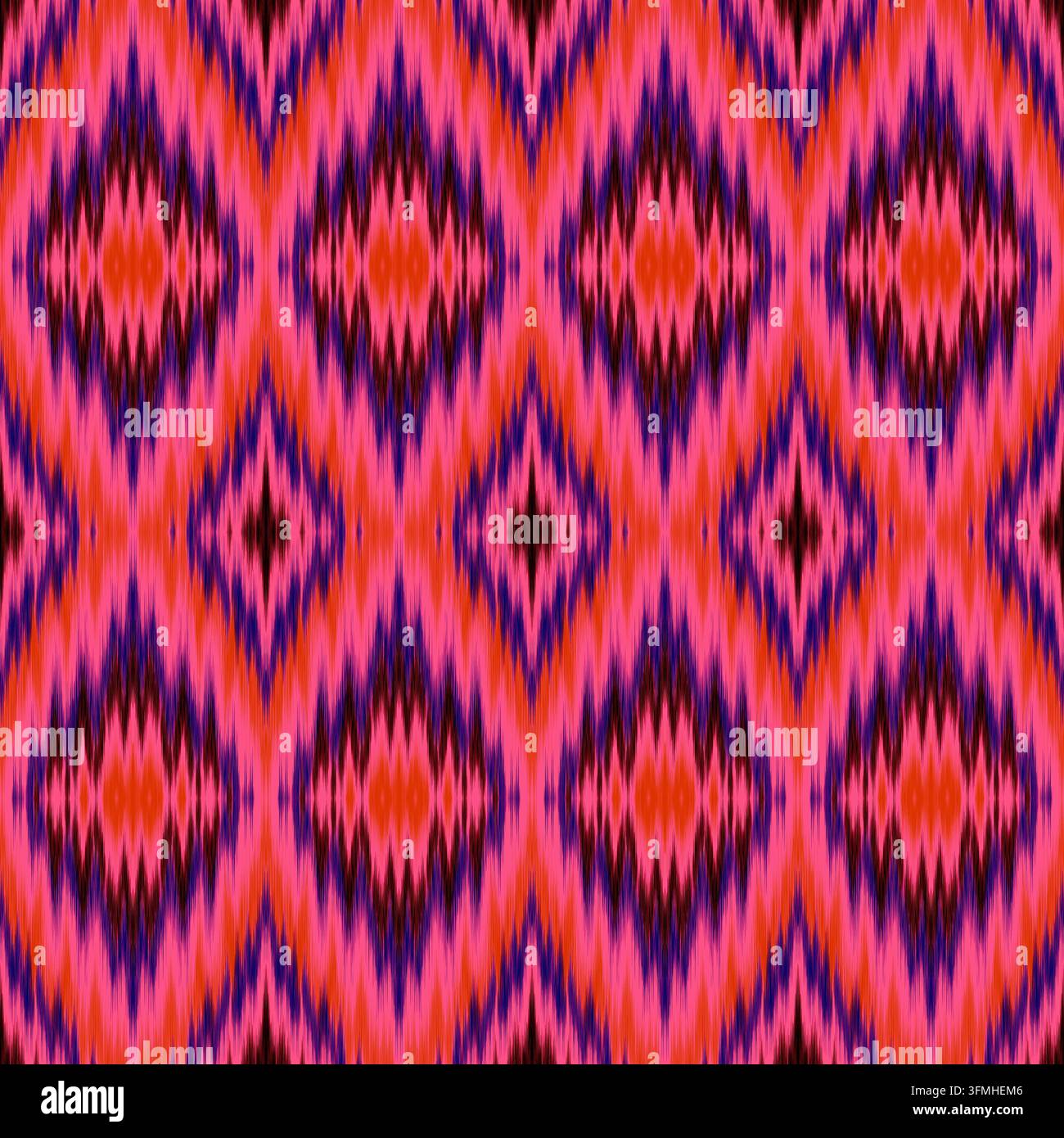 Hand-drawn Seamless Bright Magenta Diamond Pattern for Cute Fashion ...