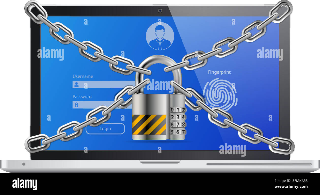 Computer Cyber Internet and personal Data security Protection web ...