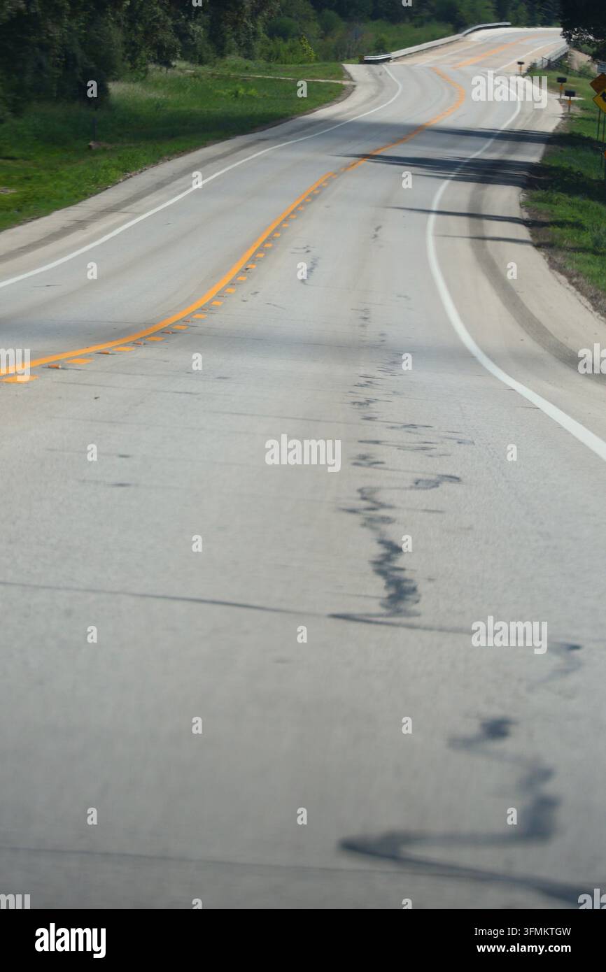 Bellville, Texas, USA. 12th September, 2026. Smooth open road clear of ...