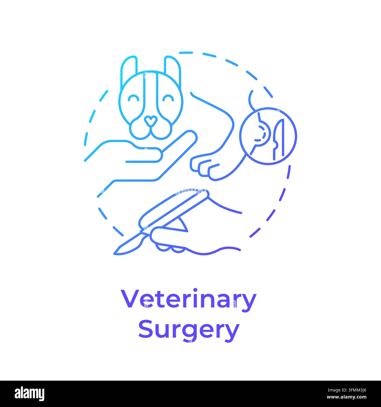 Veterinary surgery gradient outline concept icon Stock Vector Image ...
