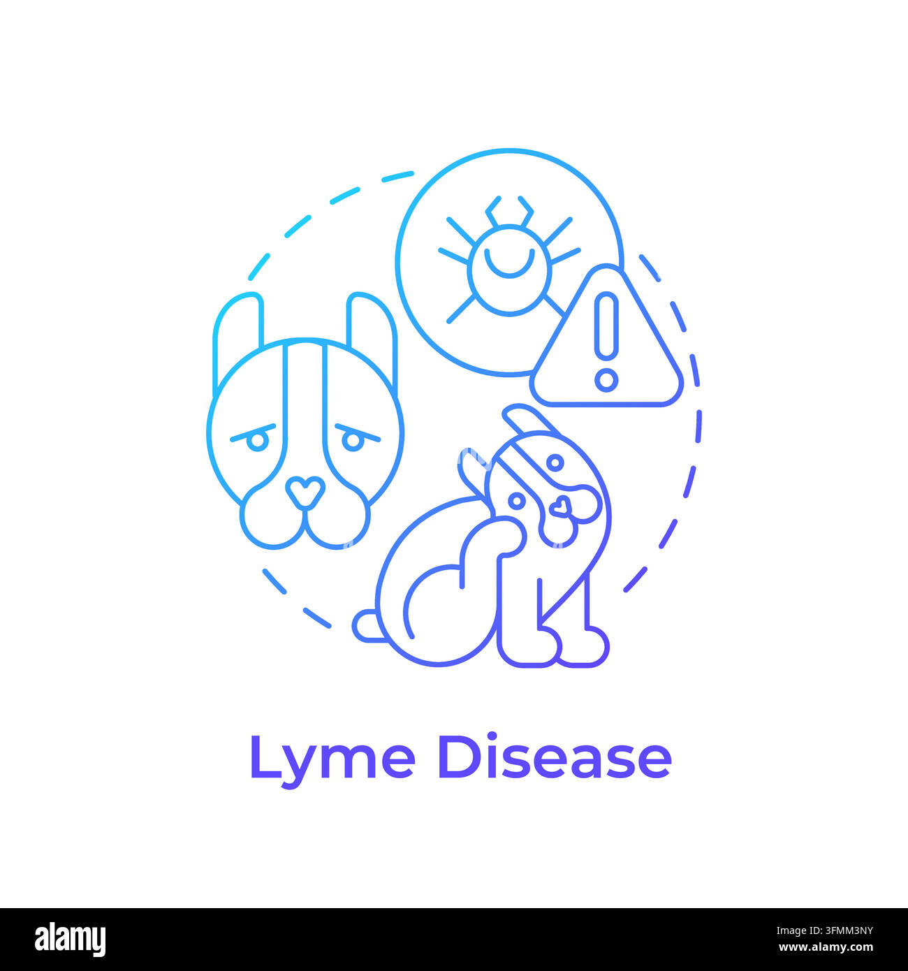 Lyme disease gradient outline concept icon Stock Vector Image & Art - Alamy