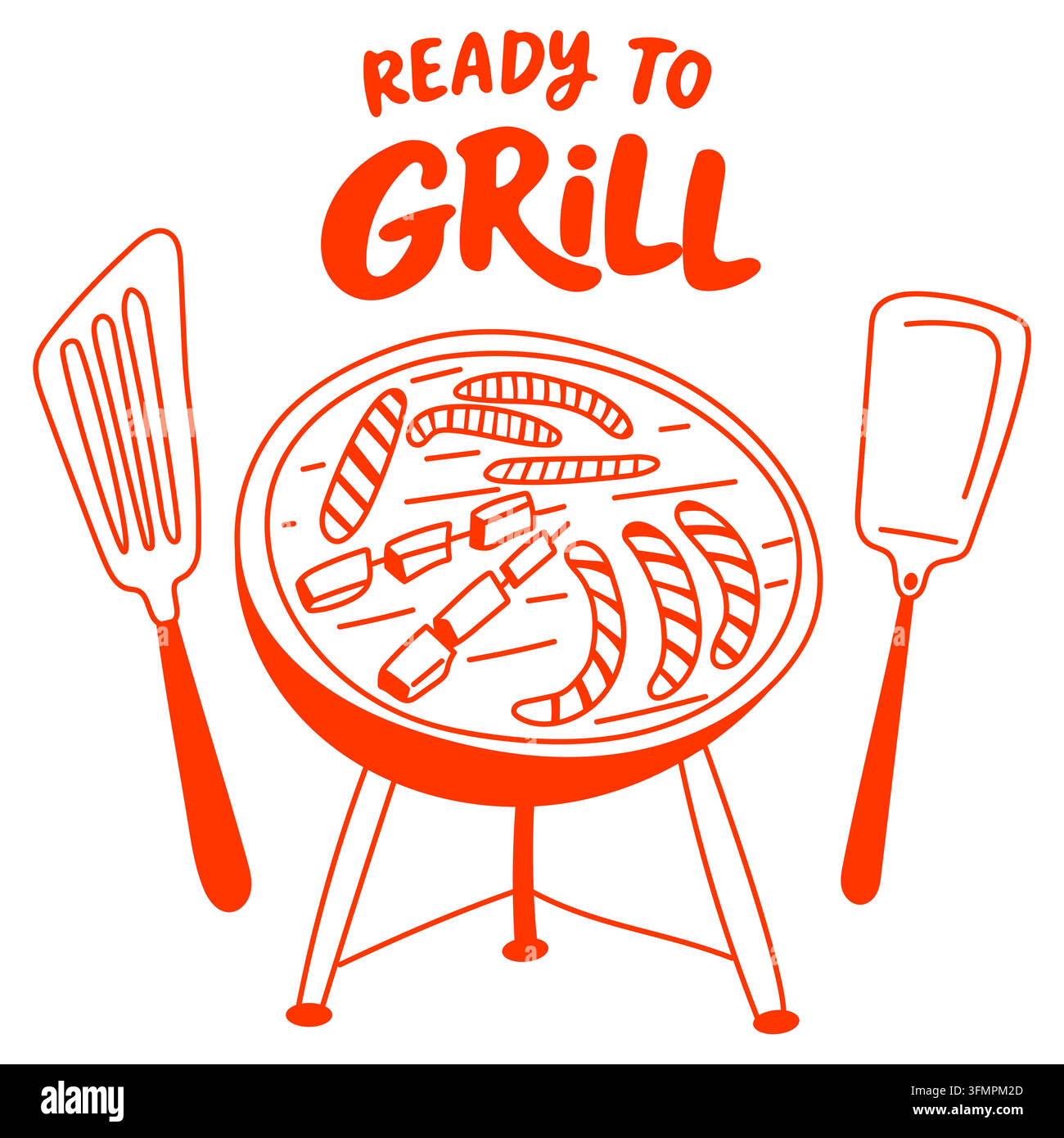 Barbecue grilling poster Stock Vector Image & Art - Alamy