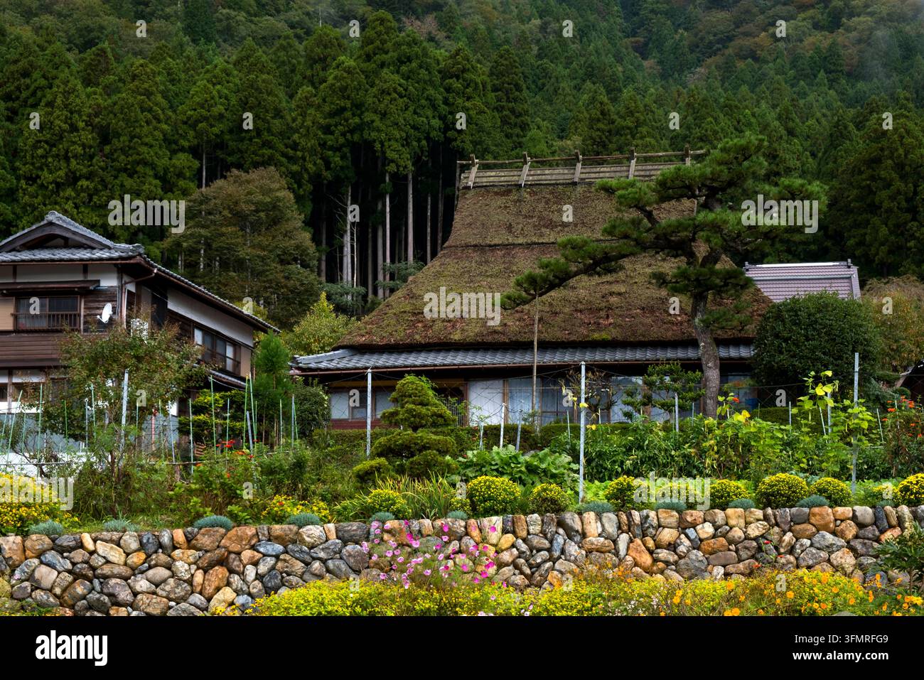 Traditional japanese house wall hi-res stock photography and