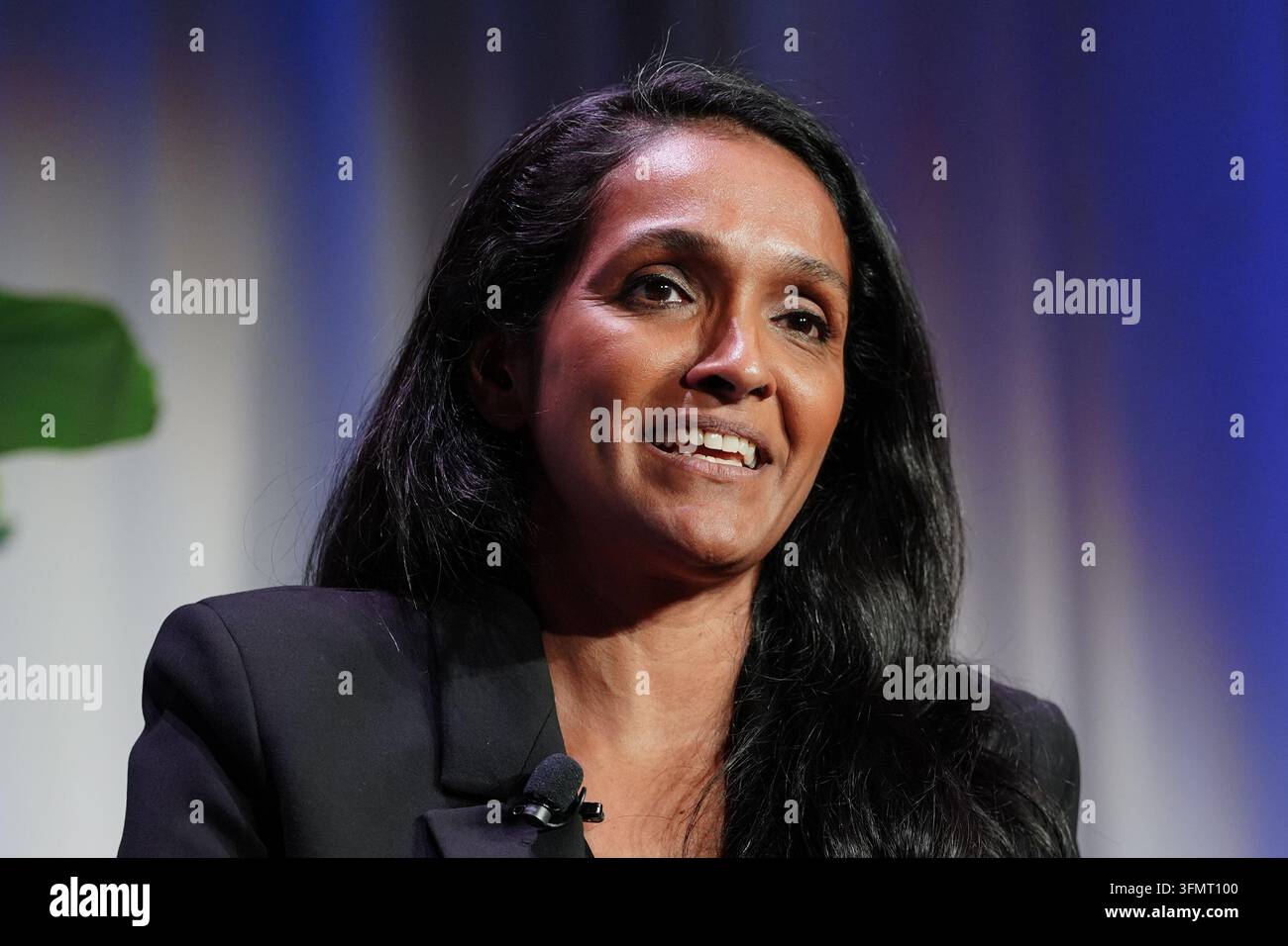 Nithaya Raman Los Angeles mayoral candidate Nithya Raman speaks during the Jewish Los ...