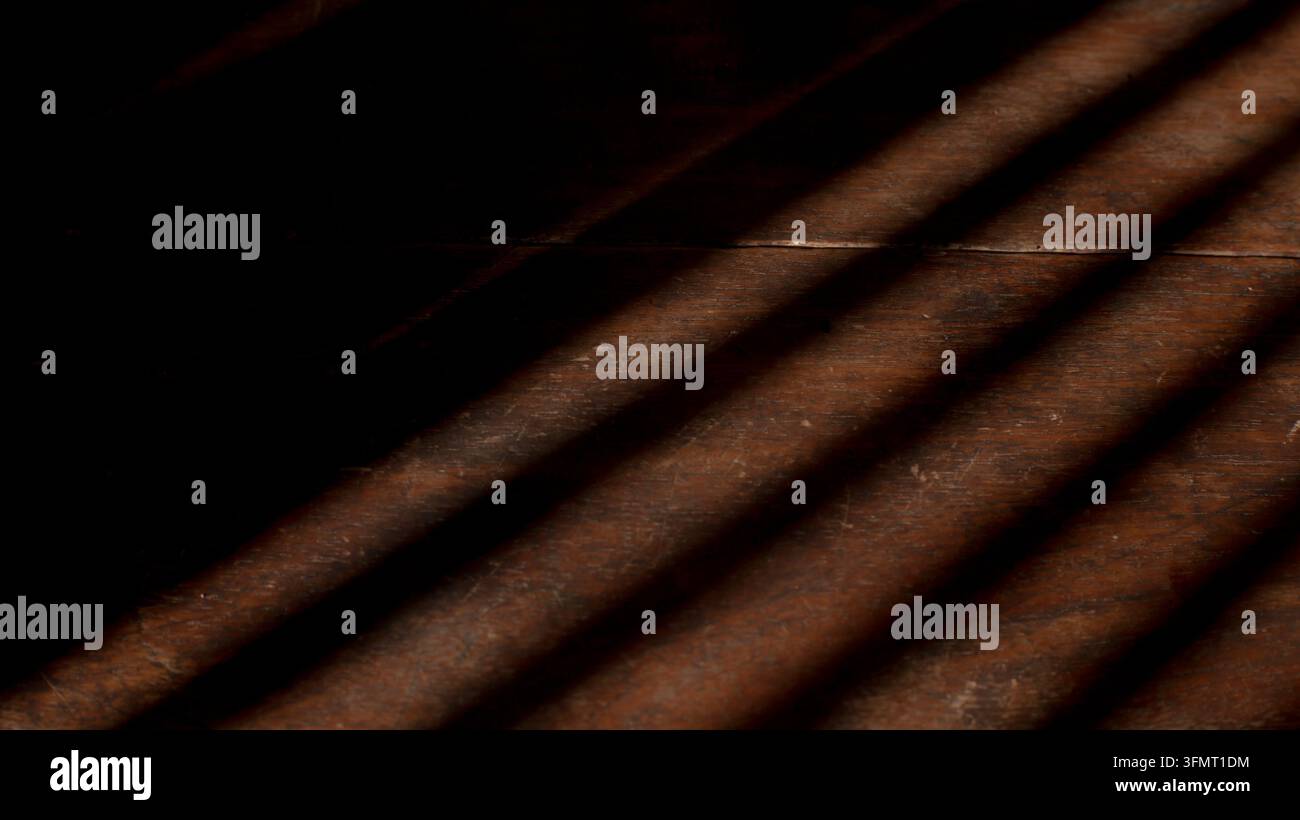 Diagonal Shadow Lines Creating Dark Abstract Background Stock Photo