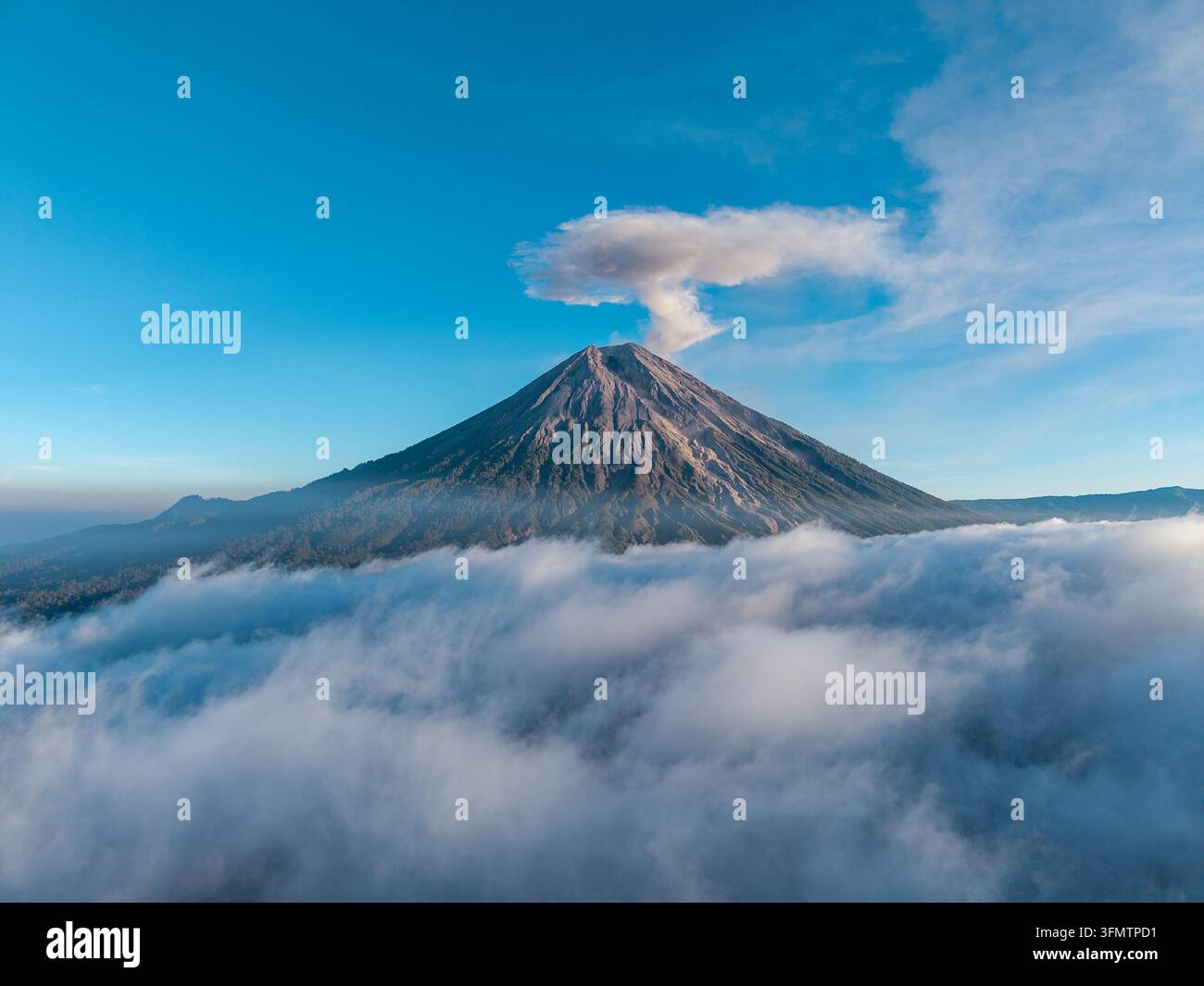 Volcano mount bromo emits smoke hi-res stock photography and images - Alamy