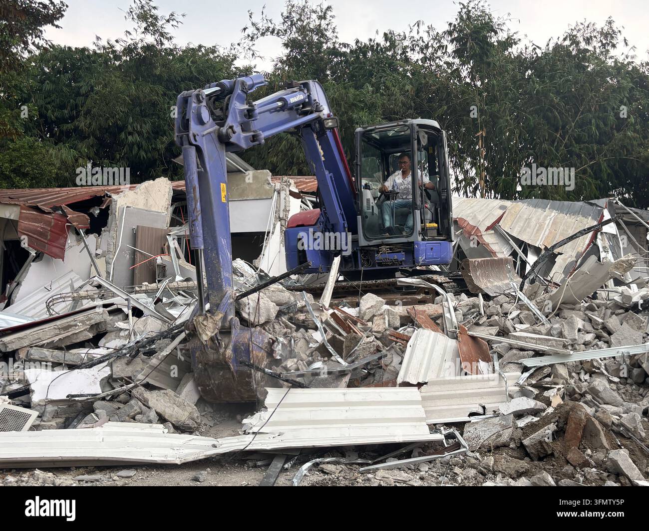 In this photo taken with a smartphone, a controversial luxury compound ...