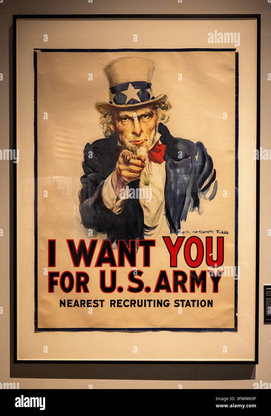 Uncle sam iconic recruitment poster hi-res stock photography and