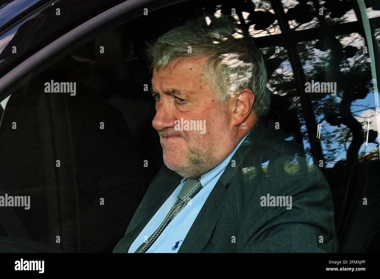 FAI president Paul Cooke leaving Leinster House, Dublin, where senior ...