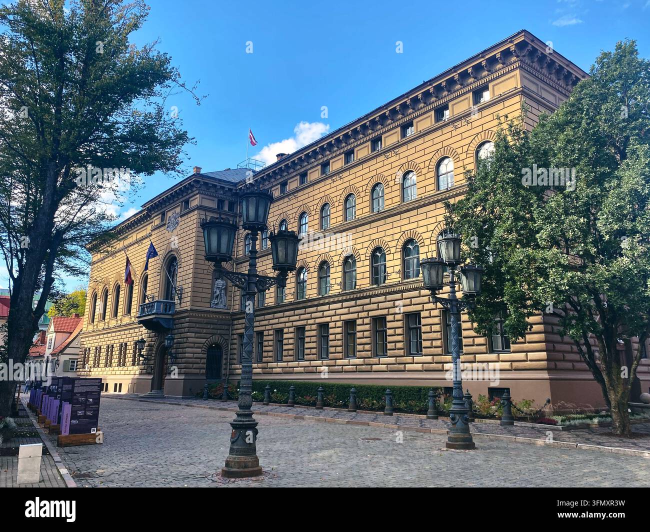 30 September 2026, Latvia, Riga: View of the main building of the ...