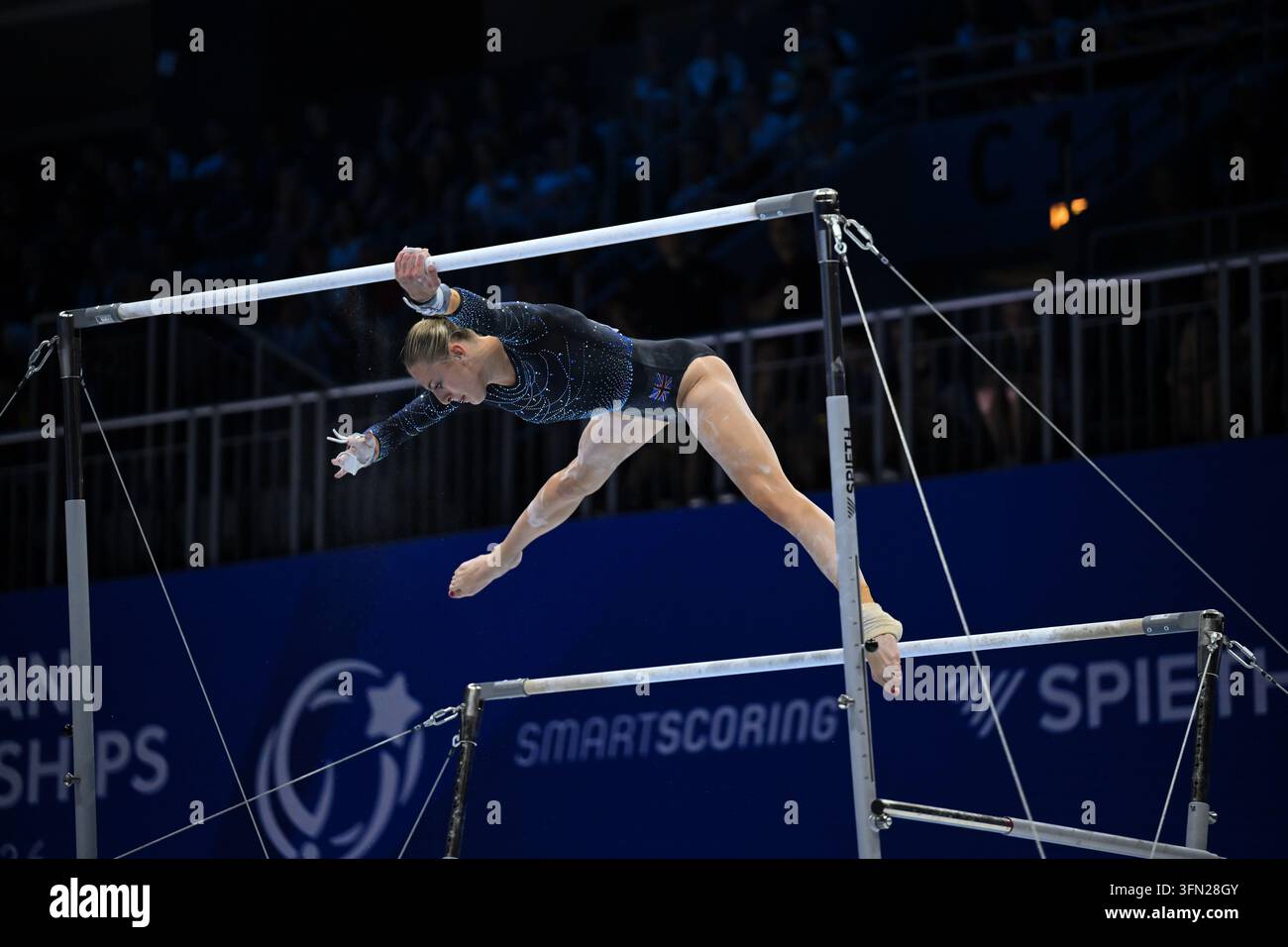 August 16, 2026, Zagreb, Croatia: RUBY STACEY competes on the uneven ...