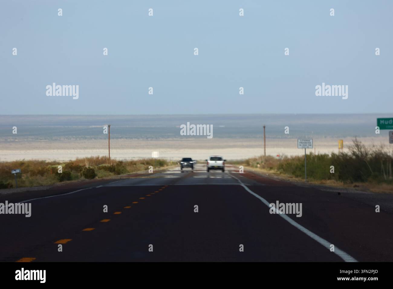 Salt Flat, Texas, USA. 19th September, 2026. Highway US-62. Traffic on ...