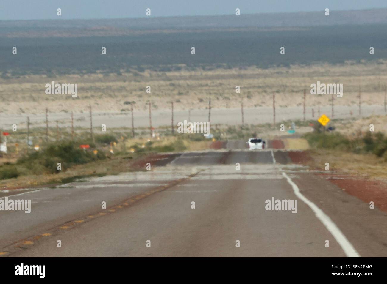 Salt Flat, Texas, USA. 19th September, 2026. Highway US-62. Light ...