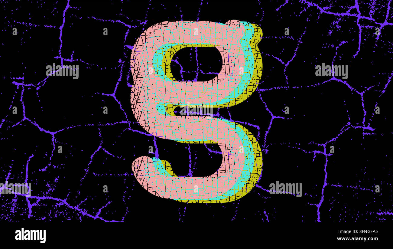 Small English Letter g, color vector illustration Stock Vector