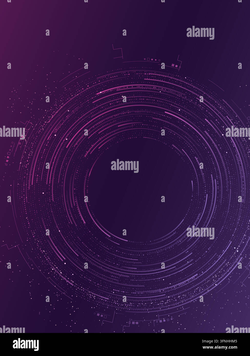 Abstract neon gradient eclipse rings hi-res stock photography and ...