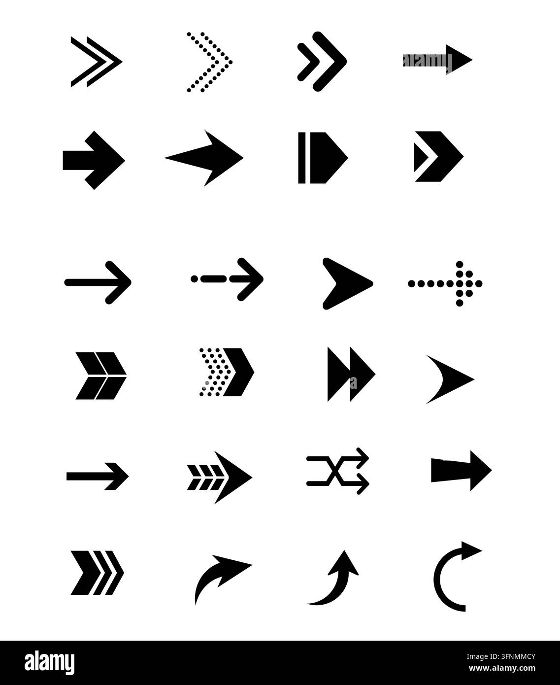 Minimalist white curved arrow icon hi-res stock photography and images ...