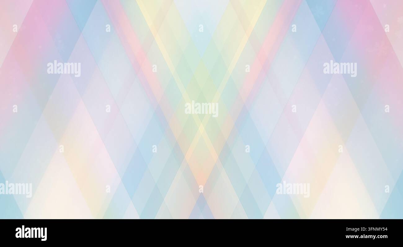 Minimalist pastel gradient pattern featuring intersecting geometric shapes. Stock Photo