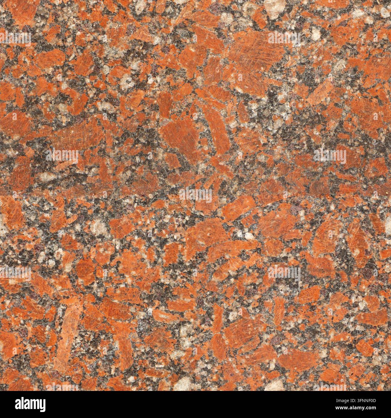 Imperial red granite. Seamless stone texture pattern Stock Photo