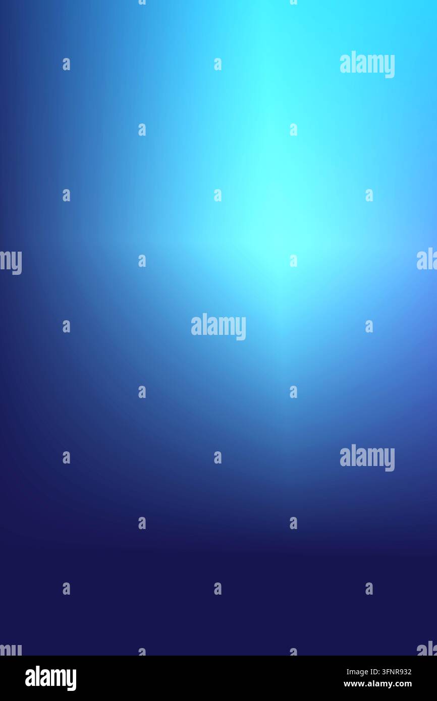 Soft blue abstract background with glowing center light and subtle gradient for modern design Stock Photo