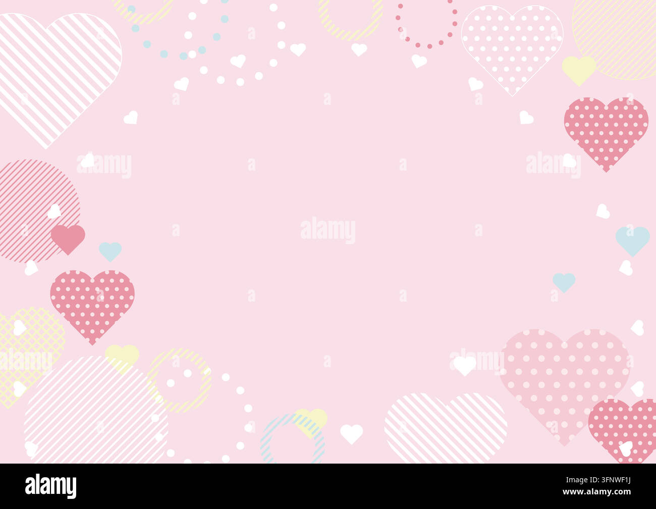 Vector Contemporary-Style Background Illustration With Text Space For Bridal And Valentine’s Day. Stock Vector