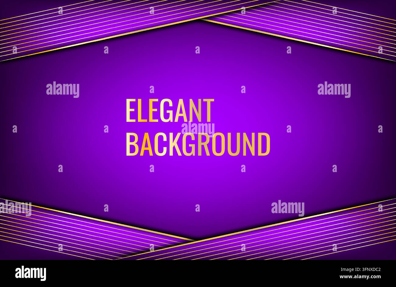 Elegant Purple Gradient Background with Gold Lines Luxury Abstract ...