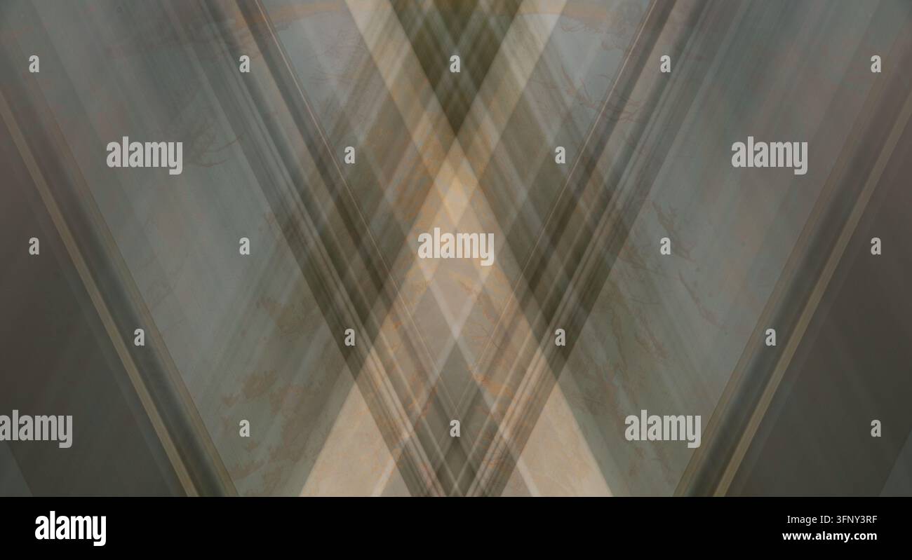 Minimalist layered transparency design featuring intersecting geometric shapes. Stock Photo