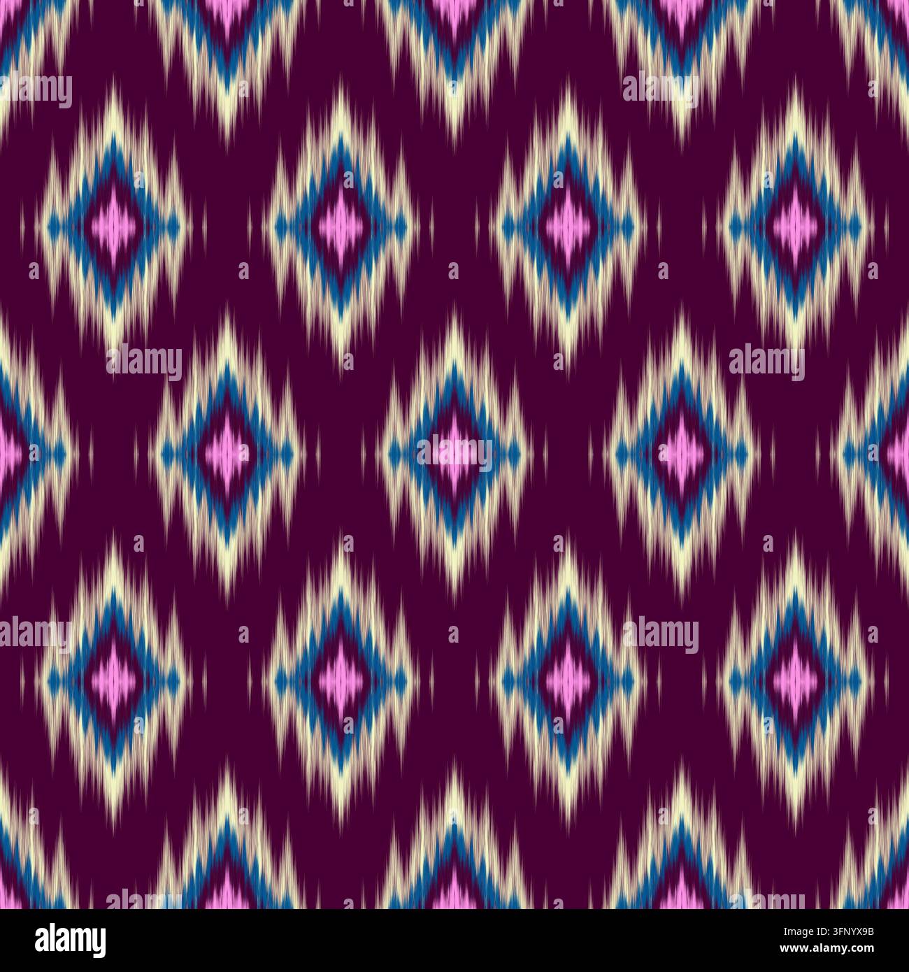 Hand-drawn Seamless Dark Purple Diamond Pattern for Royal Upholstery ...