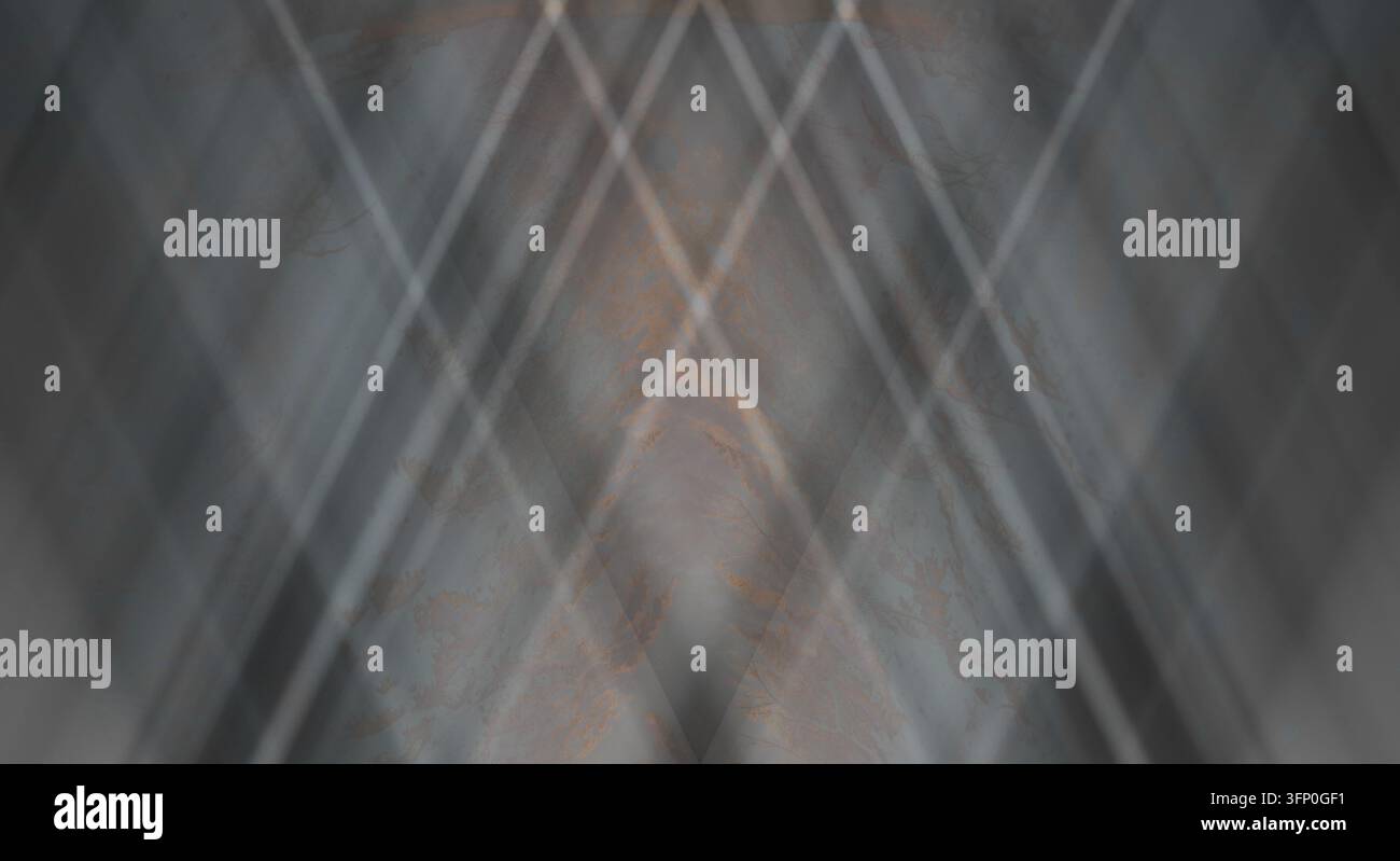 Minimalist abstract texture featuring intersecting diamond shapes. Stock Photo