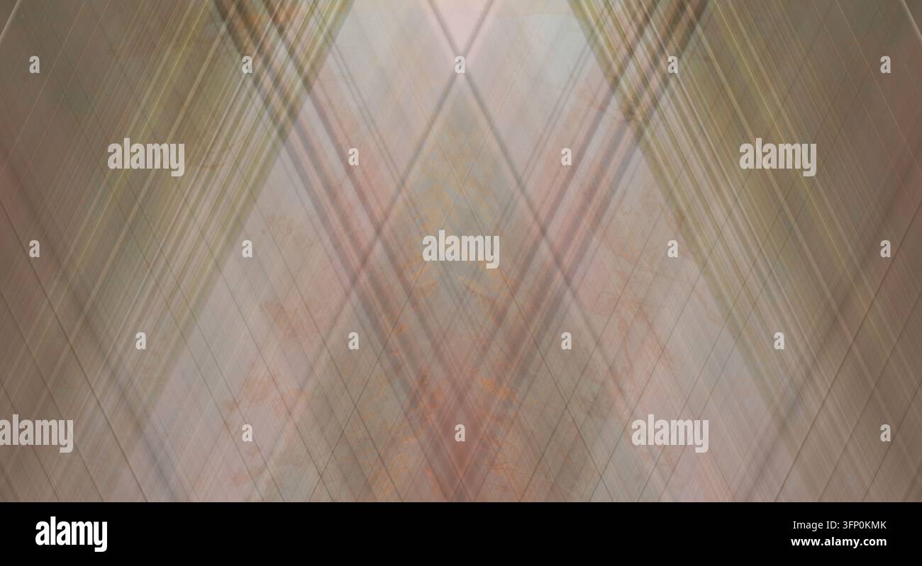 Minimalist geometric texture featuring intersecting lines. Stock Photo