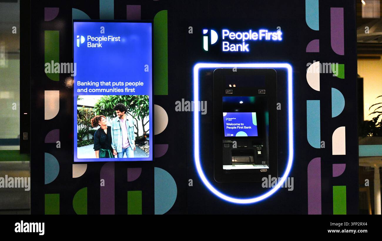 Vector First Humans People First Bank signage in Adelaide, Wednesday, September 30, 2026 ...