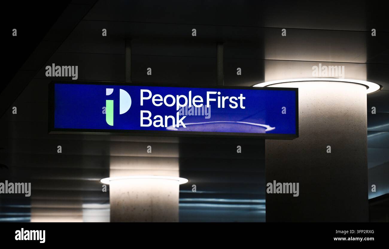 Vector First Humans People First Bank signage in Adelaide, Wednesday, September 30, 2026 ...