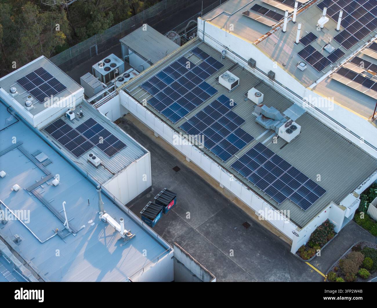 Vector Viewpoint Example Melbourne, VIC, Australia - 05 October 2026: Aerial view of industrial ...
